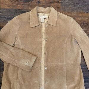 Vintage Parisian suede jacket XXL beige